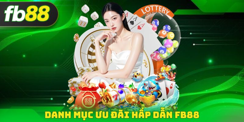 Danh mục ưu đãi hấp dẫn FB88